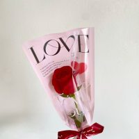 Single Rose Bouquet